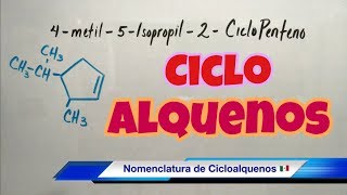 Nomenclatura de CICLOALQUENOS súper fácil [upl. by Assiar]