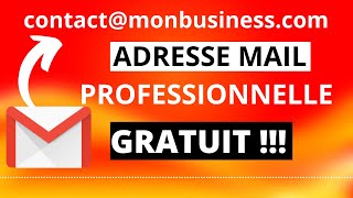 COMMENT CRÉER UN MAIL PROFESSIONNEL GRATUITEMENT [upl. by Adnaval]