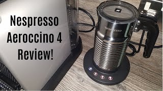 Nespresso Aeroccino 4 Milk Frother Review  Worth upgrading from the Aeroccino 3 [upl. by Ennaitak]