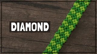 An ACTUAL Simple Diamond Friendship Bracelet Tutorial CC [upl. by Gnep]