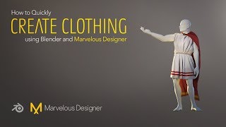 How to Quickly Create Clothing using Blender and Marvelous Designer [upl. by Vivyan51]