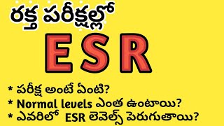 ESR Test in Teluguరక్త పరీక్షల్లో ESR పరీక్ష అంటే ఏంటి [upl. by Hosea]