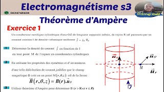 Théorème dAmpère Exercice 1 Electromagnétisme [upl. by Reyna]