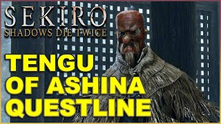 SEKIRO Shadows Die Twice  TENGU OF ASHINA QUESTLINE [upl. by Eugnimod223]