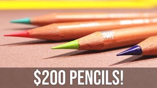 MOST EXPENSIVE COLORED PENCILS EVER Are they WORTH IT [upl. by Claudette]