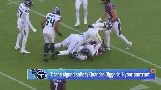 The Titans added a veteran piece in the secondary signing S Quandre Diggs to a 1year deal [upl. by Bar215]