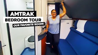 Amtrak Bedroom Tour On A Superliner Our Favorite Sleeper Car Room [upl. by Aeret]