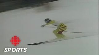 Todd Brookers Notorious Ski Crash in Kitzbuhel in 1987 [upl. by Reviere]