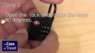 How to set the code on a Samsonite padlock [upl. by Lolita800]