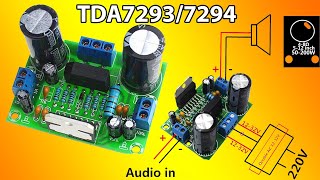 tda7294 vs tda7293 amplifier circuit connection  Electro Bhai [upl. by Newbold228]