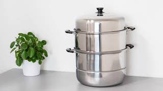 3Tier Stainless Steel Steamer Cooker Set [upl. by Lesli]