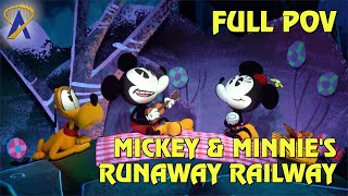 FULL POV  Mickey amp Minnies Runaway Railway at Disneys Hollywood Studios [upl. by Eneles617]