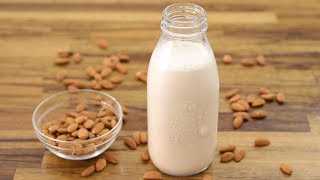 How to Make Almond Milk  Homemade Almond Milk Recipe [upl. by Lindo]