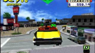 Crazy Taxi PS2 Gameplay [upl. by Klump]