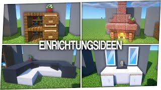 10 Einrichtungsideen in Minecraft [upl. by Danna]