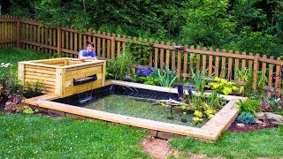 DIY Backyard Garden Pond [upl. by Creath985]