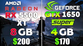 RX 5500 XT vs GTX 1650 SUPER Test in 10 Games [upl. by Nicolas]