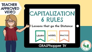 Capitalization Rules for Kids  6 Capital Letter Rules in English Teaching Video [upl. by Eitirahc431]