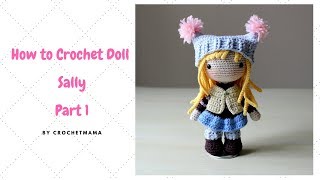 Crochet Amigurumi Doll Tutorial  Sally Part 12 [upl. by Max]