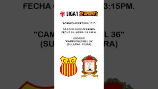 Anuncio partido TA2025 Fecha 01 Atlético Grau vs Ayacucho FC [upl. by Puna]