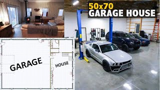 50x70 Garage House  FULL TOUR and COST Breakdown [upl. by Iand400]