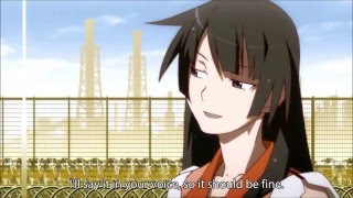 Bakemonogatari  Senjougahara Destroys the 4th Wall [upl. by Medorra]