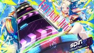 Spin Rhythm XD  Freedom Dive by Xi Custom Song XD  MIDI Controller Gameplay [upl. by Fine]