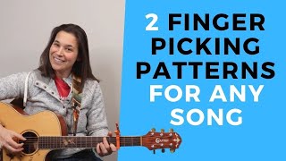 2 MUST KNOW Beginner Fingerpicking Patterns [upl. by Fowle]