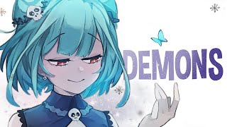 Nightcore  Demons Female Version Lyrics [upl. by Gnort]