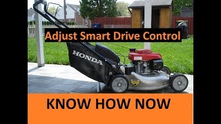 How to Adjust Honda Mower Smart Drive Cable [upl. by Eibloc453]