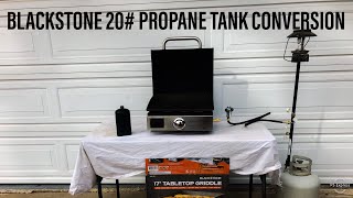 How To Use A 20 Pound Propane Tank On 17 Blackstone Griddle [upl. by Anilejna]