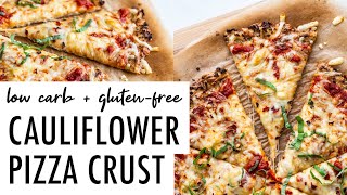 The BEST Cauliflower Pizza Crust [upl. by Ignacia]