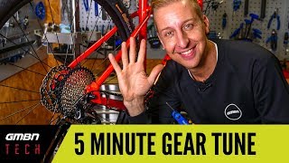 5 Minute Gear Adjust  How To Set Up Your Mountain Bike Gears Correctly [upl. by Elegna864]