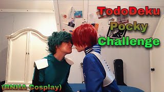 TodoDeku Pocky Challenge BNHA Cosplay [upl. by Natloz]