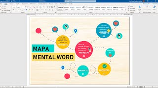 Como crear un mapa mental en WORD [upl. by Godric]