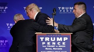 Donald Trump rushed off stage during rally in Nevada [upl. by Eceela]