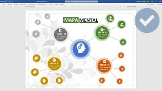 COMO CREAR UN MAPA MENTAL EN WORD [upl. by Scully]