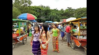 Myanmar Culture and Traditional  National Race Villages in Yangon [upl. by Bully564]