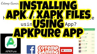 HOW TO INSTALL APK  XAPK FILES USING APKPure APP  GUIDE  ENGLISH SUBTITLE [upl. by Ozner]