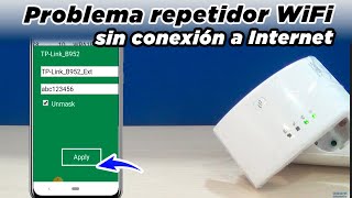 Como solucionar problema de Repetidor WiFi sin conexión a Internet 📶 Amplificador WiFi sin acceso [upl. by Irahc]