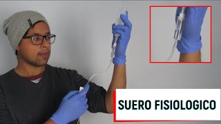 Como preparar suero fisiológico correctamente SIN AIRE  1 TRUCO [upl. by Enelkcaj802]