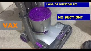 HOW TO FIX Suction loss on Vax Air Stretch upright vacuum cleaner [upl. by Adlaremse800]