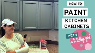 How to Paint Kitchen Cabinets with a DIY Hack to Save Time and Money [upl. by Arayt320]