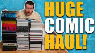 HUGE Omnibus amp Absolute Comic Book Haul [upl. by Akerdnahs937]