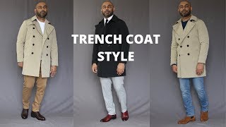 How To Wear A Trench Coat Featuring Express Haul [upl. by Chaves]