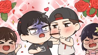 POCKY KISS CHALLENGE  3  Ft Fedmyster Scarra amp Michael Reeves [upl. by Raney622]