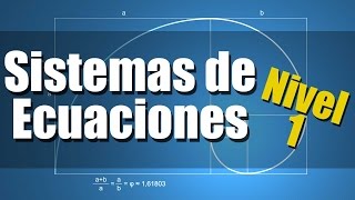 Sistemas de Ecuaciones Ejercicios Resueltos Nivel 1 [upl. by Haraf]