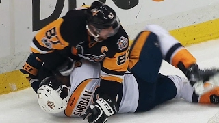 Subban threatens to DDT Crosby after having head rammed into ice [upl. by Airalav534]