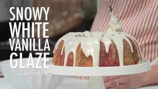 How to Make Snowy White Vanilla Glaze  MyRecipes [upl. by Notsae552]