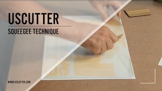 Squeegee Technique for Vinyl Application [upl. by Atiran495]